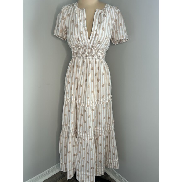 Anthropologie Dresses & Skirts - Anthropology Cream And Tam Floral Maxi Dress Cottagecore Prairie XS